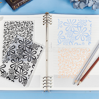 2 шт. 2-х видов пластиковых папок для тиснения DIY-CP0008-85B-1