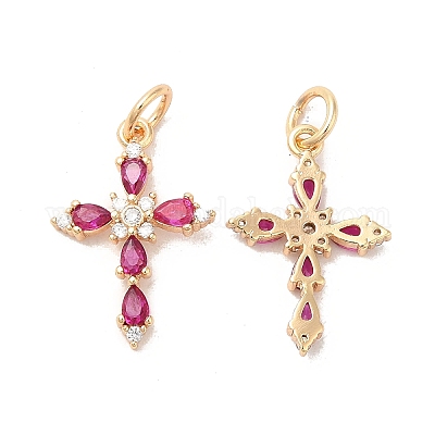 Латунь стекло кулоны KK-Q773-20G-1