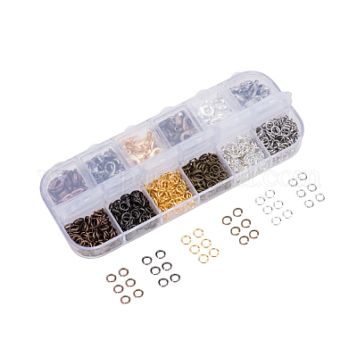 6 цвет омара claws омара и 6 цвета открытые кольца прыжков латунь для изготовления ювелирных изделий KK-PH0014-01-1