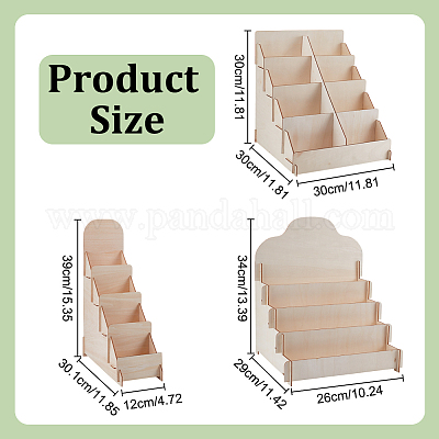 3 Satz 3 Stile Holz-Postkartenständer&nbsp;ODIS-UN0001-12-1