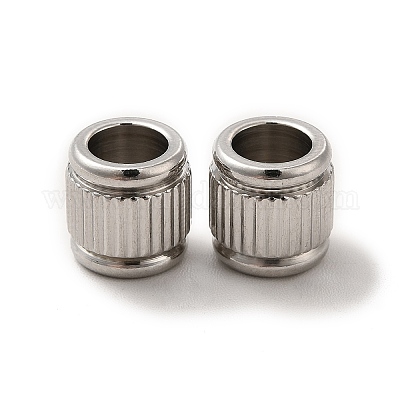 Европейские бусины из нержавеющей стали 201 STAS-M089-03P-1