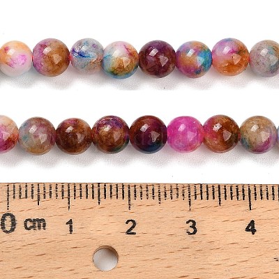 Бусины из натурального белого нефрита G-Z097-A01-6mm-A-1