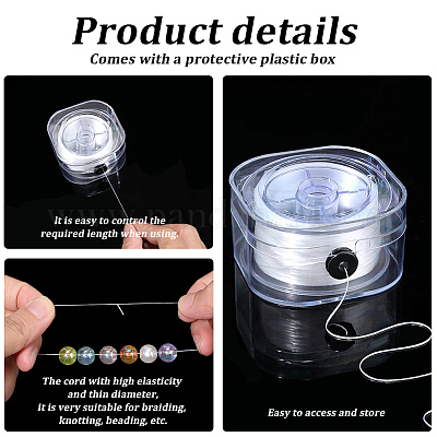 1 рулон кристально чистой эластичной нити&nbsp;EW-PA0001-02B-1