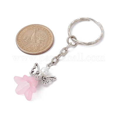 Брелок с подвеской в виде ангела из акрила и сплава KEYC-JKC00597-03-1