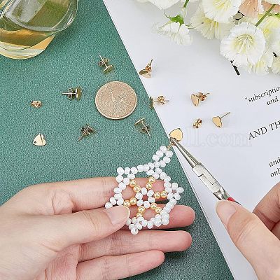 201 фурнитура для сережек-гвоздиков из нержавеющей стали STAS-UN0015-60-1