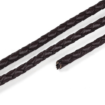Плетеный шнур коровья кожа NWIR-N005-01B-3mm-1