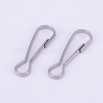 Фурнитура для застежки брелока из нержавеющей стали 304 STAS-WH0016-06P-01-1