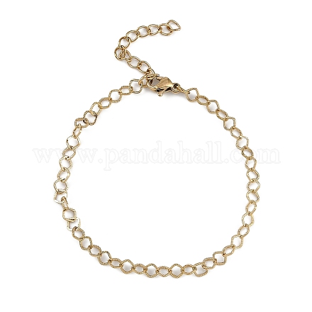 Браслеты из цепочек из нержавеющей стали 304 для женщин BJEW-G725-09G-1