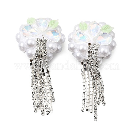 Handgemachte Fimo-Perlen Strass&nbsp;CLAY-Z006-02A-1
