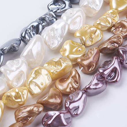 Chapelets de perles de coquille BSHE-K010-08-1