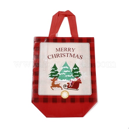 Christmas Theme Laminated Non-Woven Waterproof Bags ABAG-B005-02B-01-1