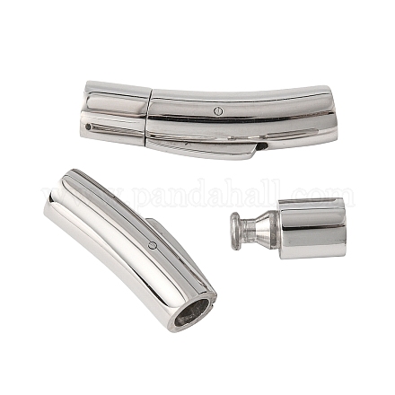 316 Surgical Stainless Steel Magnetic Screw Clasps for Bracelet Making X-STAS-A021-5mm-1