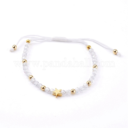 Nylon réglable bracelets cordon tressé BJEW-JB06015-02-1
