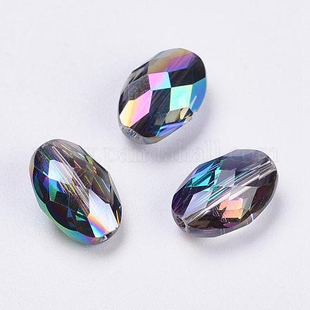 Imitation Austrian Crystal Beads SWAR-F063-11x8mm-31-1