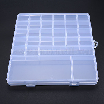 Прямоугольный полипропиленовый контейнер для хранения бусинок CON-N011-050-1