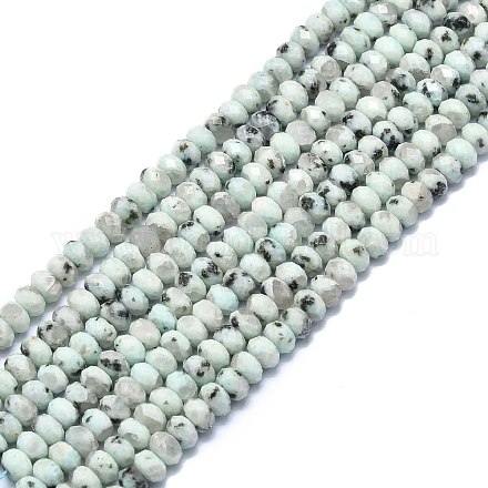 Chapelets de perles en jaspe au sésame naturel G-F715-094-1