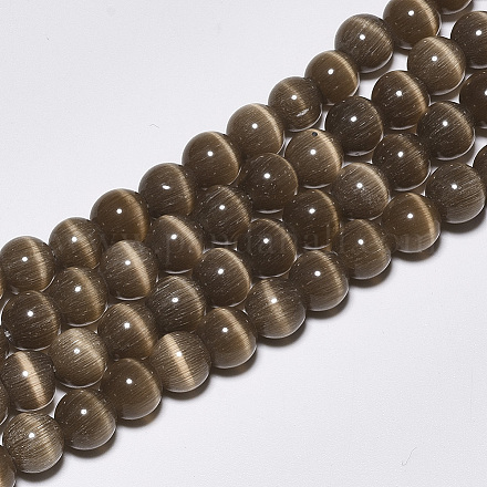 Chapelets de perles d'œil de chat CE-M011-8mm-11-1
