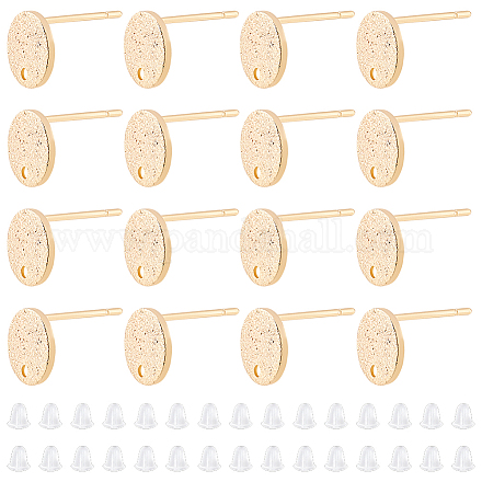 20 шт. латунные серьги-гвоздики KK-DC0001-34-1