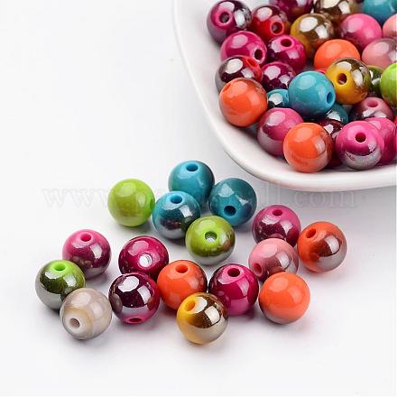 Colorful Acrylic Beads X-PCA019Y-1