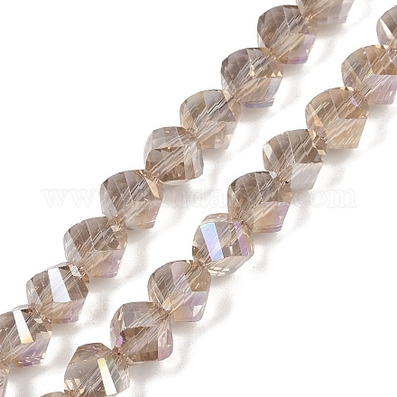 Гальванизируйте прозрачное стекло бисер нитей EGLA-B011-02A-PL02-1