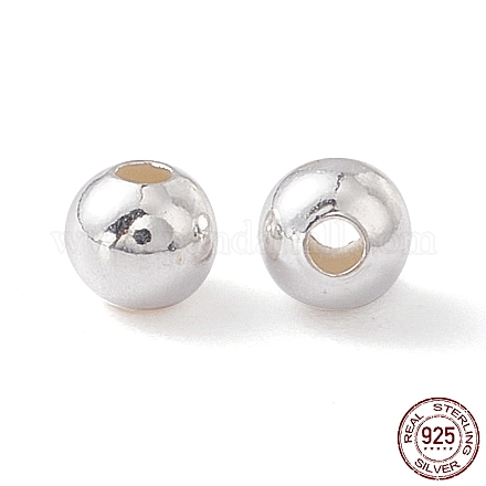 925 Sterling Silber Perlen STER-A010-3mm-239A-1