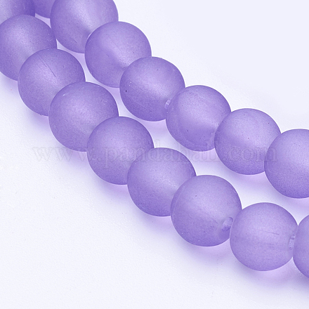 Chapelets de perles en verre transparent GLAA-S031-6mm-25-1