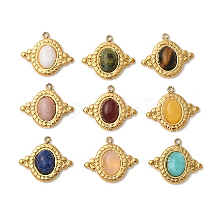 Природные каменные смешанные подвески STAS-F312-11G-1