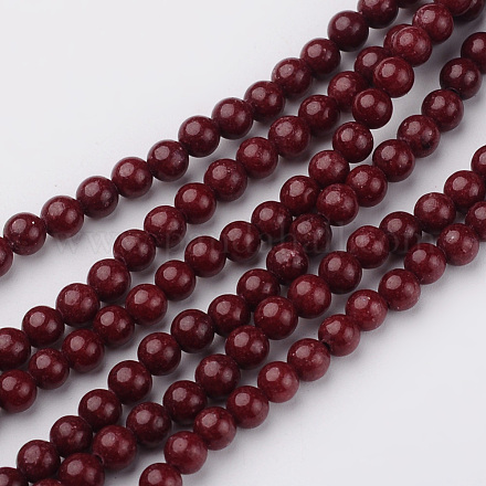 Mashan naturale fili di perle di giada G-K151-4mm-05-1