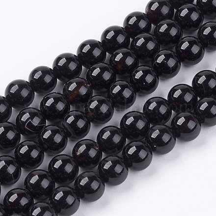Fili di perline di onice nero naturale X-G-H1567-6MM-1