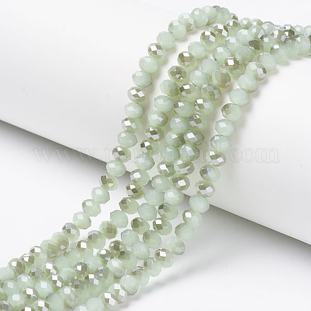 Chapelets de perles en verre électroplaqué EGLA-A034-J4mm-E04-1