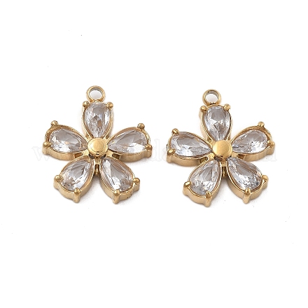 Подвески из нержавеющей стали 304 с микропаве из кубического циркония STAS-Z121-43A-G01-1