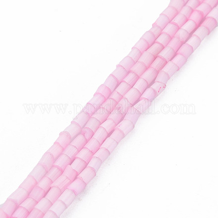 Brins de perles de style tache de soie en verre GLAA-N047-001A-08-1