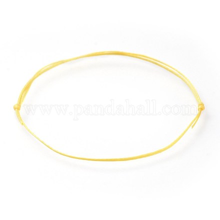 Adjustable Flat Waxed Polyester Cords Bracelet Making AJEW-JB00508-02-1