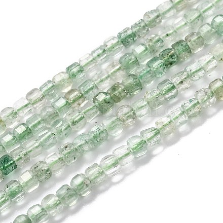 Verde naturale quarzo fragola fili di perline G-H266-05-1