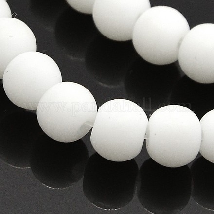 Chapelets de perles vernissées mates manuelles LAMP-J065A-11-1
