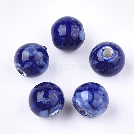 Handmade Porcelain Beads X-PORC-Q262-03B-1