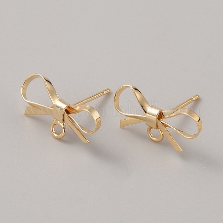 Латунные серьги&nbsp;KK-WH0031-94G-1