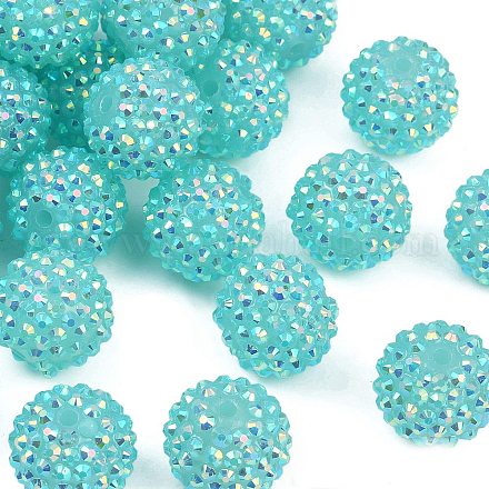 AB-цвет смолы горный хрусталь бисер RESI-S315-18x20-14-1