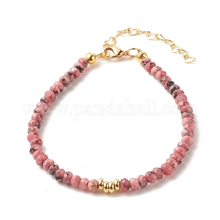 Bracelets de perles de jade de malaisie naturelle (teint) pour femmes ou hommes BJEW-JB07791-02-1