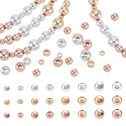 Ph pandahall 300 pièces perles d'espacement plaquées or 14 carats KK-PH0009-12-1
