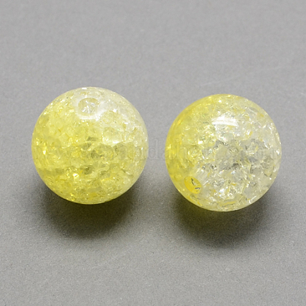 Ton zwei transparenten Acryl-Perlen knistern CACR-R009-14mm-09-1