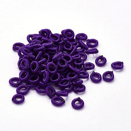 Polyester Weave Beads WOVE-N003-40-1