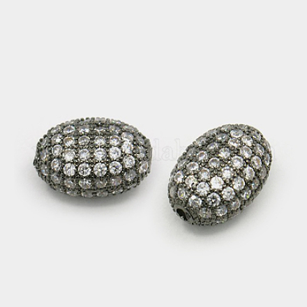 Perles de cubes zircone en laiton  ZIRC-F001-46B-1