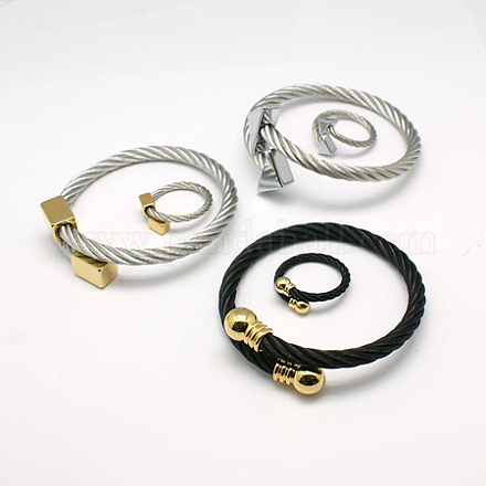 Kits de bijoux en 304 acier inoxydable SJEW-F001-23AB3-1