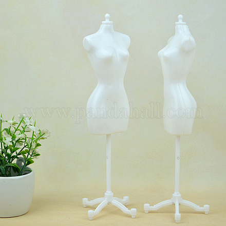 【ライト付き】ホワイトプラスチック製マネキン プラスチックマネキンモデル衣類サポート 胴体表示 人形 diy 作る