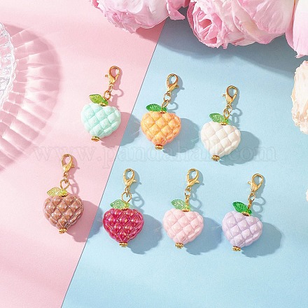 Акриловые подвесные украшения HJEW-JM04222-01-1