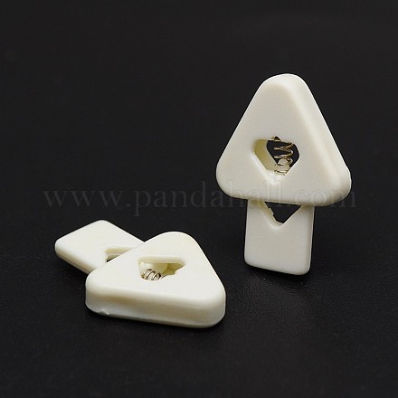 Dyed Eco-Friendly Plastic Triangle Iron Spring Cord Locks FIND-E004-03B-1