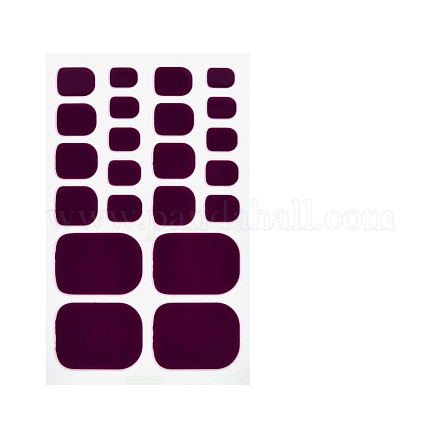 Solid Color Full-Cover Toenail Wraps MRMJ-N018-01M-1