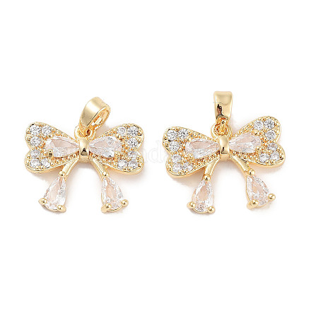 Подвески из кубического циркония с покрытием из латуни KK-C051-47G-1