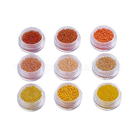 1 libra 9 de color mezclado 12/0 grano una granos de vidrio de la semilla DIY-X0272-2mm-03-1